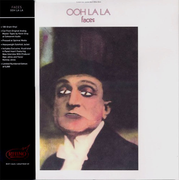 Record album cover for Faces’ “Ooh La-La” featuring a painted portrait.