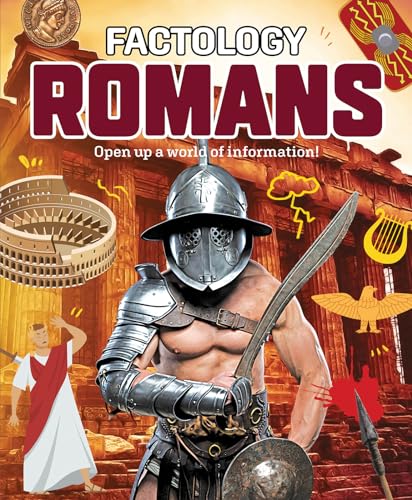 Book cover featuring a Roman soldier, helmet, and the Colosseum.