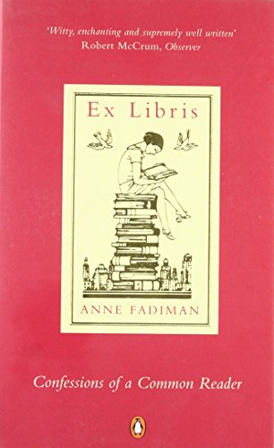 Book cover with a red background featuring an illustration of a person reading atop books.