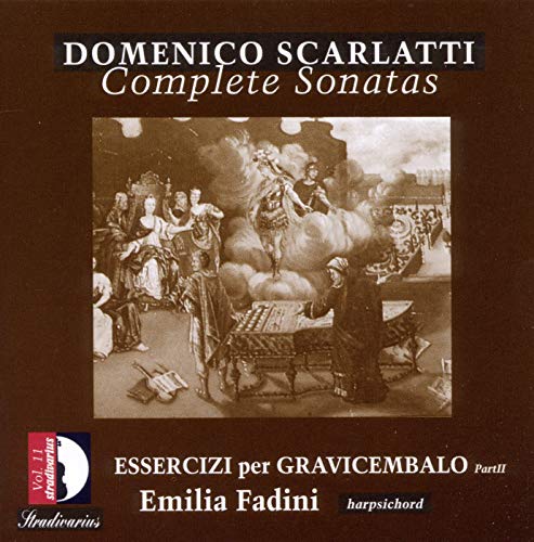 CD cover for Scarlatti sonatas, featuring a baroque painting and text.