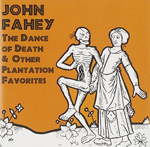 CD cover: skeleton and woman dancing on a grassy field.