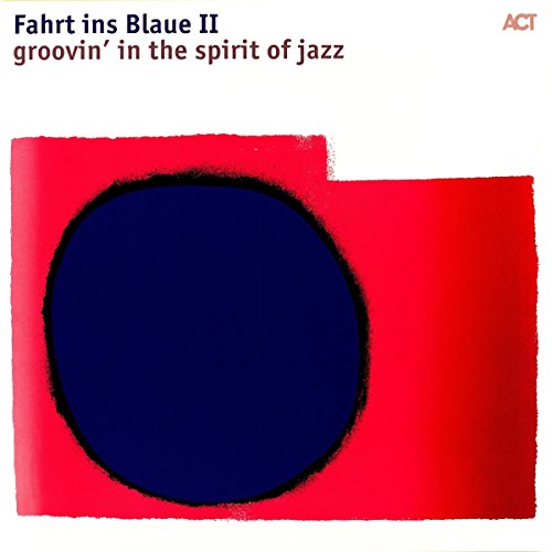 Album cover: red and dark blue abstract shapes with text.