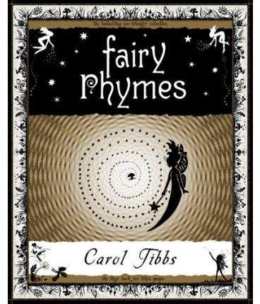 Book cover: "Fairy Rhymes" with a fairy and spiral design.