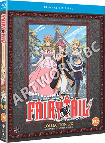 Blu-ray cover for "Fairy Tail Collection 6" featuring anime characters.