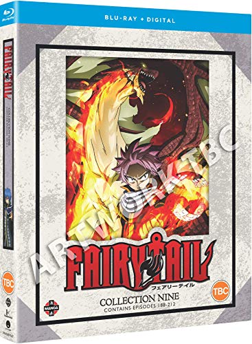 "Fairy Tail: Collection 9" Blu-ray case with anime character artwork on the front.