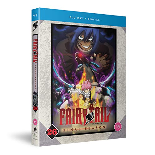 A Blu-ray box set for "Fairy Tail Final Season Part 26" with anime artwork.