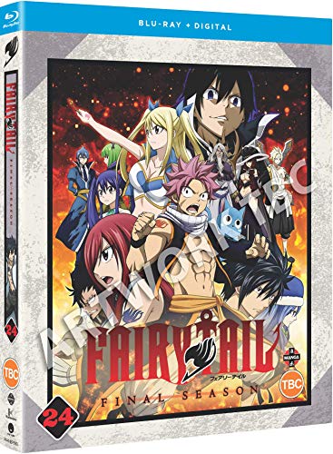 Blu-ray case for "Fairy Tail: The Final Season" with anime characters on the cover.