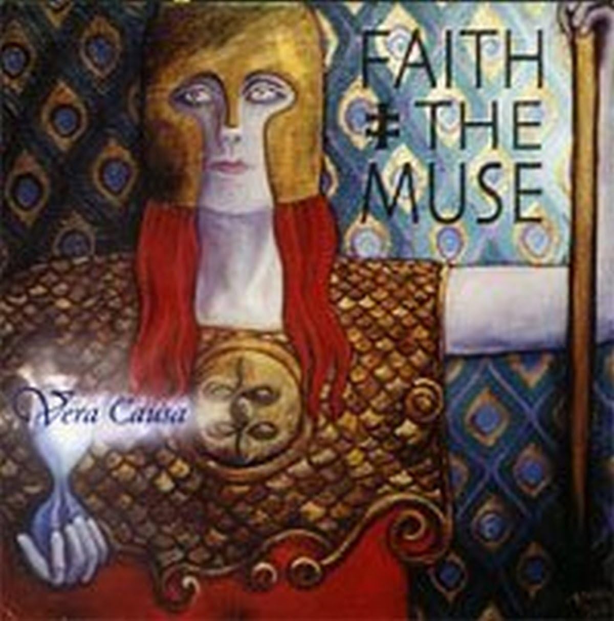 CD cover featuring a painted portrait of a woman with a mask.