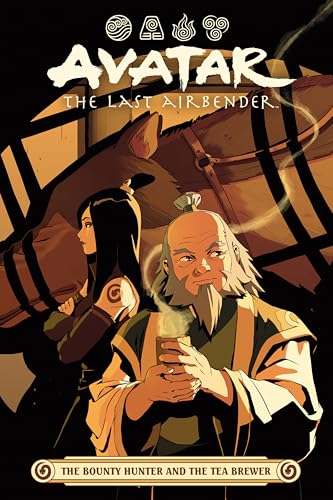 June and Iroh stand together with a steaming cup of tea in a graphic.
