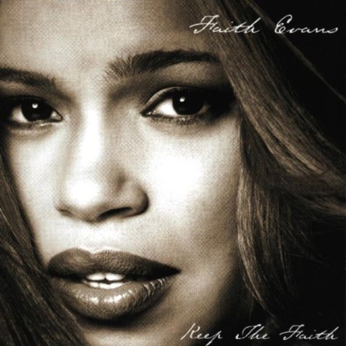 Close-up portrait of Faith Evans on the “Keep the Faith” CD cover.