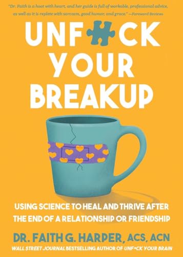 Yellow book cover with a teal mug featuring a bandaged crack.