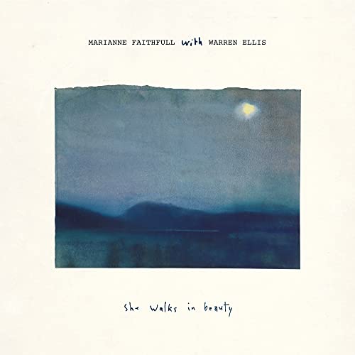 Album cover: dark blue landscape with a bright moon, text details.