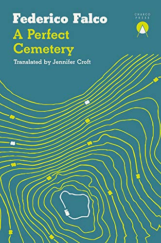 Book cover with topographic lines and small square markers.