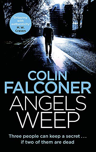 Book cover: man walking down a wet, dark London street.