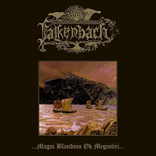 Falkenbach album cover: Viking ships on water beneath a stormy sky.