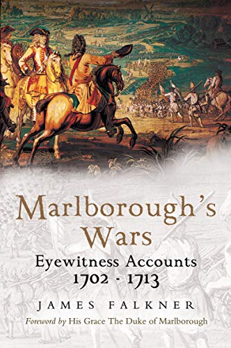 Book cover: “Marlborough’s Wars” with painting of 18th-century battle scene.