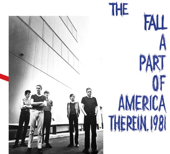 BlackSleeve of a vinyl record featuring five men and blue stylized text.