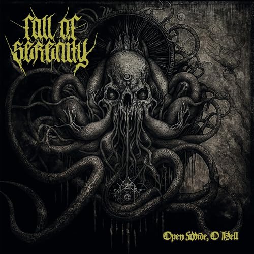 Dark album cover featuring a skull with tentacle-like appendages.