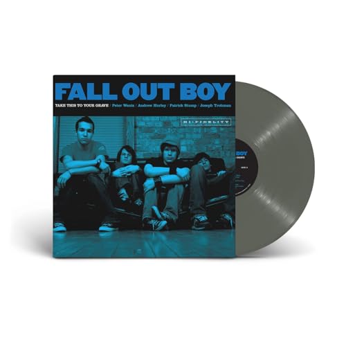 Fall Out Boy’s “Take This To Your Grave” vinyl record and album cover.