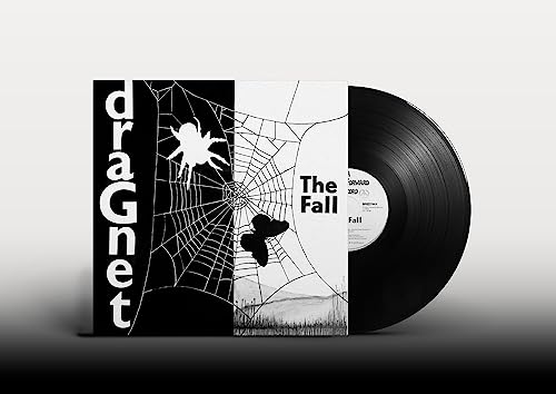 The Fall Dragnet vinyl record with a spiderweb, spider, and butterfly cover design.