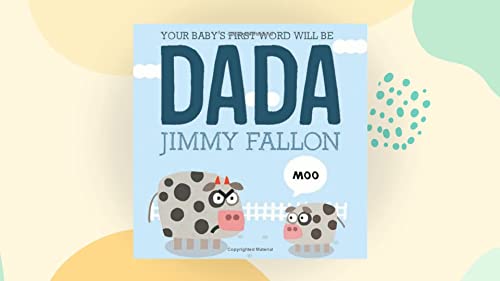Children’s book cover with large “DADA” text and illustrated cows.
