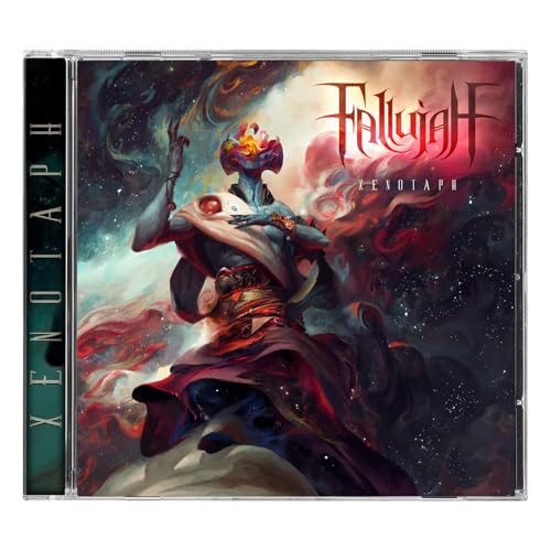 CD case for Fallujah’s “Xenotaph” featuring cosmic, otherworldly figure art.