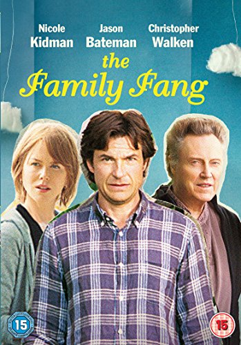 DVD cover for "The Family Fang" featuring three main actors against a blue sky.