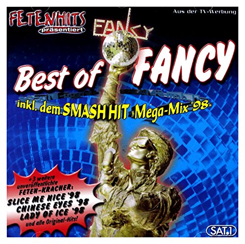 CD cover for "Best of Fancy" featuring a performer with a microphone.