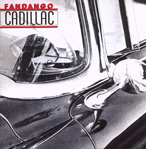 Black and white CD cover showing a classic Cadillac car side mirror.