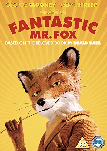 DVD cover featuring anthropomorphic fox in brown coat, holding twig, on yellow background.