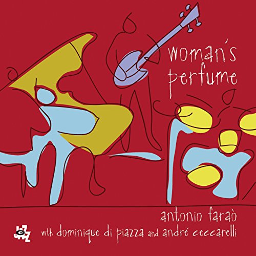CD cover with abstract line art of a woman and guitar.