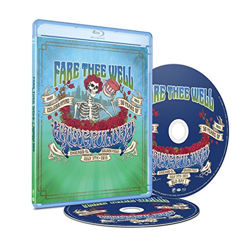Fare Thee Well" Blu-ray case with skeleton artwork and two discs.
