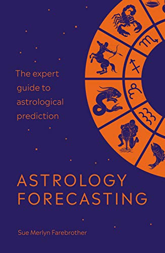 Book cover: "Astrology Forecasting" with zodiac symbols on orange and blue.