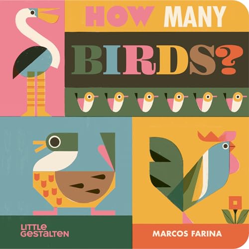 Colorful children’s book cover featuring illustrated birds and text.