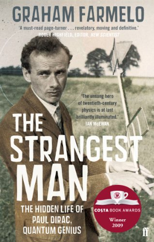 Book cover featuring a portrait of Paul Dirac against a field with a kite.