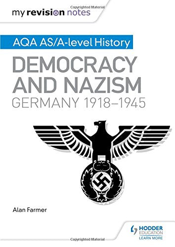 History revision notes book cover with an eagle and swastika image.