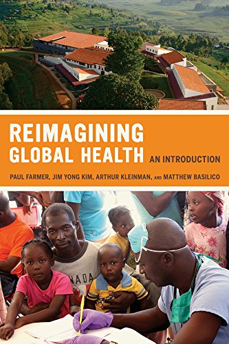 Book cover with hospital scene and people receiving medical care.