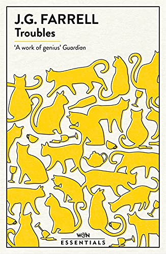BookSleek yellow cat silhouettes and smallSL scatteredC scattered across a white book cover.