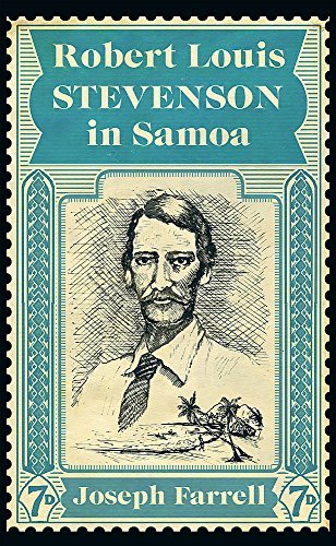 Vintage stamp depicting Robert Louis Stevenson’s portrait and a bird.