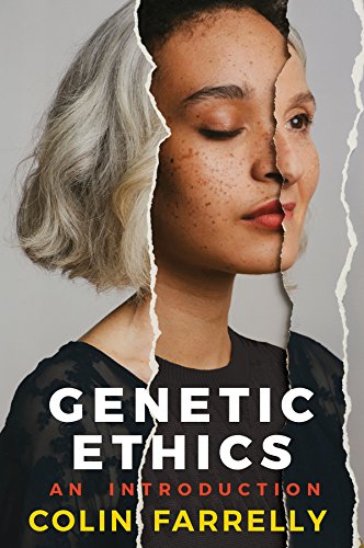 Book cover: split portrait of two women, title "Genetic Ethics.