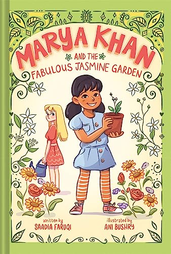 Book cover featuring a girl with a potted plant and another girl with a watering can.