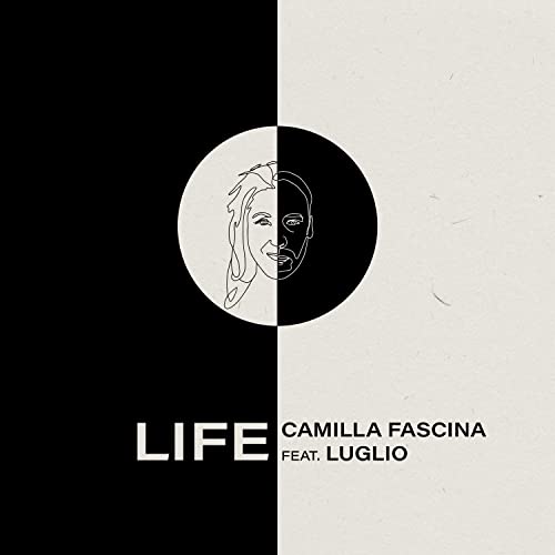 CD cover: split black and white design with a sketched face and text.