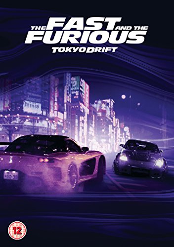 DVD cover for "The Fast and the Furious: Tokyo Drift" with cars.