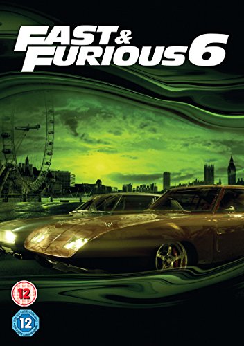 Fast & Furious 6 DVD cover with cars and London skyline.