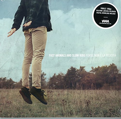 Vinyl record cover featuring a person mid-jump in a field.