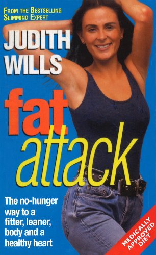 Book cover: “Fat Attack” by Judith Wills, featuring a smiling woman.