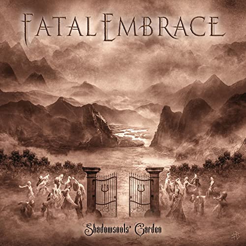 CD cover: mountainous landscape with ghostly figures and ornate gates.