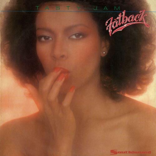 Album cover featuring a woman with an afro touching her lips with her hand.