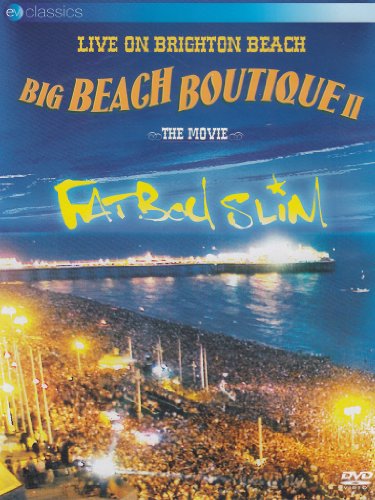DVD cover for Fatboy Slim’s “Big Beach Boutique II” concert film.