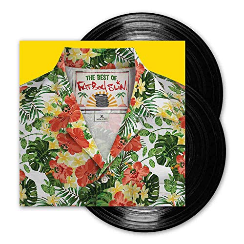Fatboy Slim “The Best Of” vinyl record with floral shirt cover.